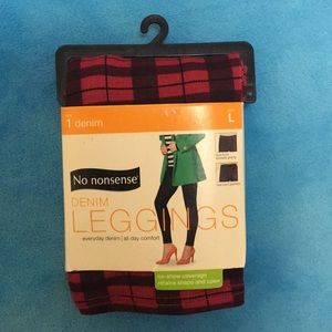 Denim leggings